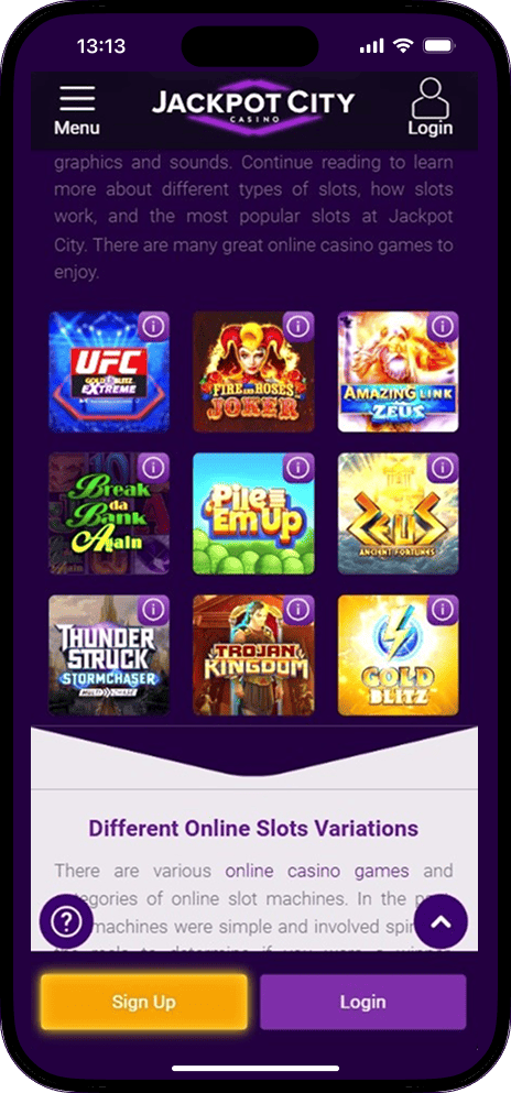 Jackpot City Casino Pokies